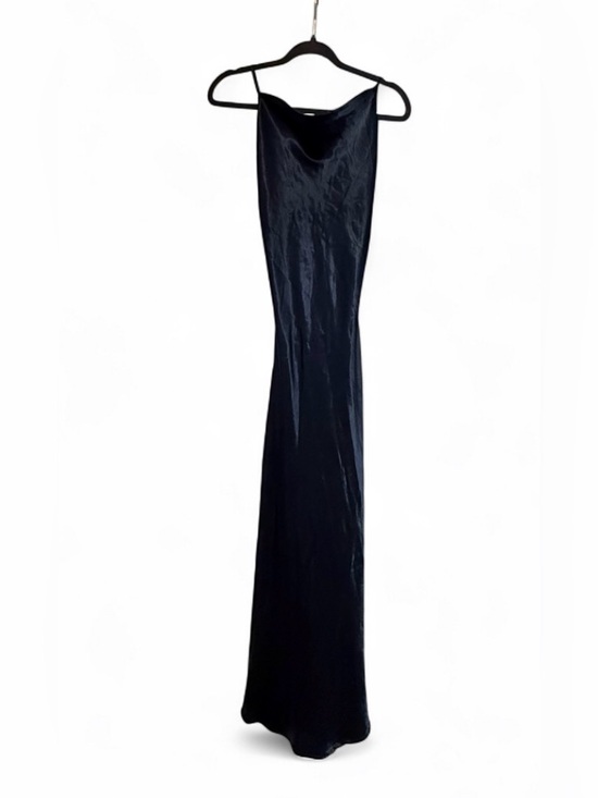 Bardot Dresses & Skirts - Bardot Estelle Satin Cowl Neck Slip Dress - Navy